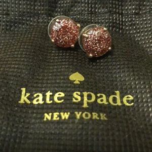 Kate Spade Pink Glitter Earrings